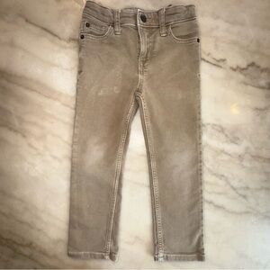 Cat & Jack Boys' khaki Slim Fit super stretch Jeans size 5